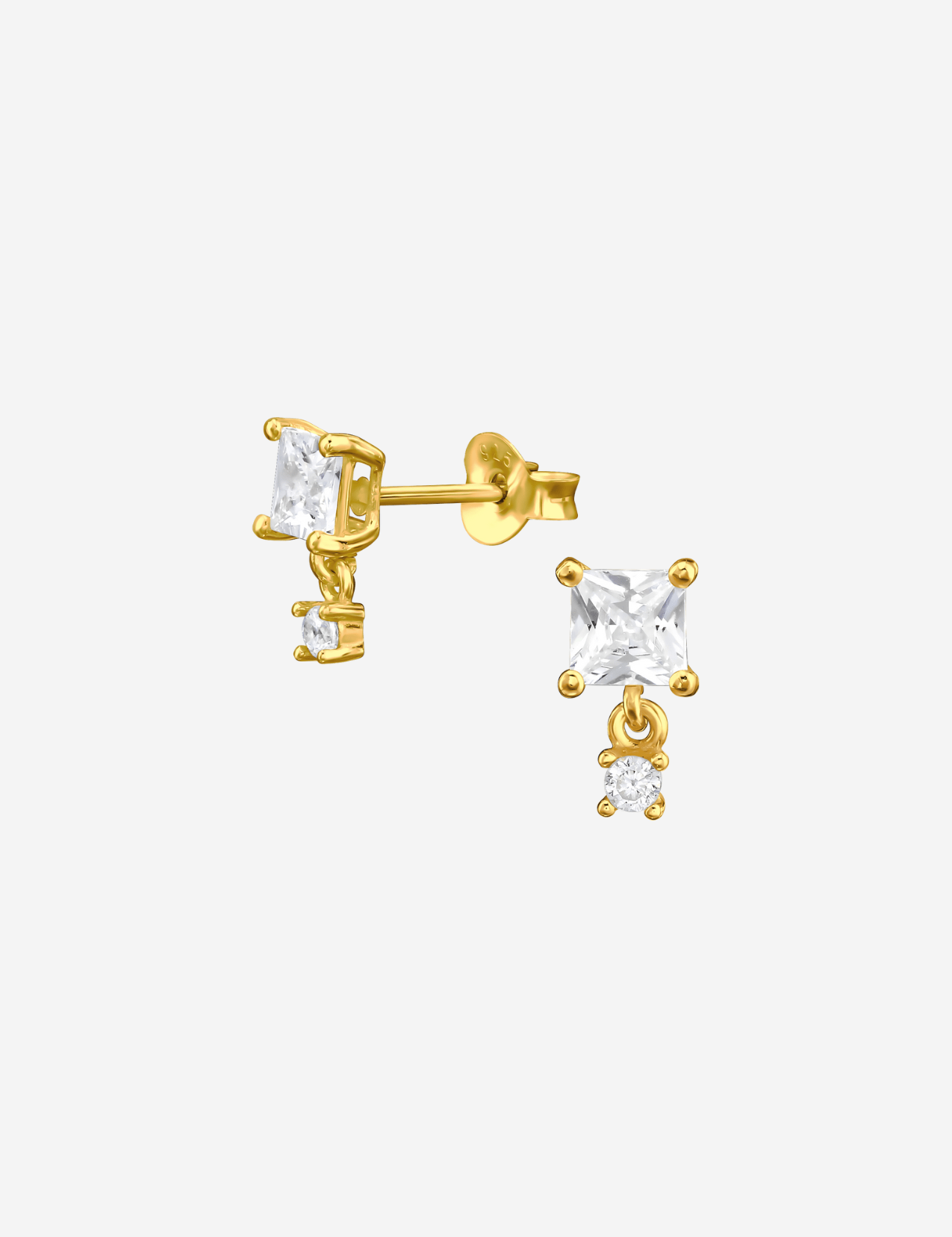 The Flare 14ct Gold Vermeil Drop Earrings - Molten Store