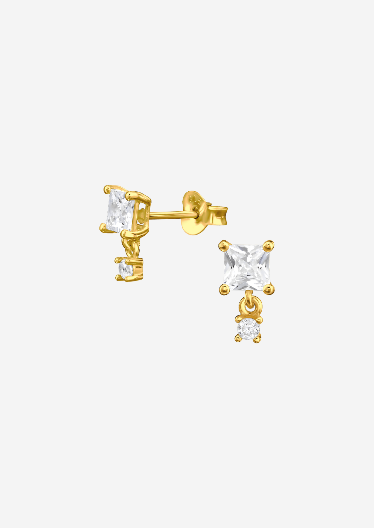 The Flare 14ct Gold Vermeil Drop Earrings - Molten Store