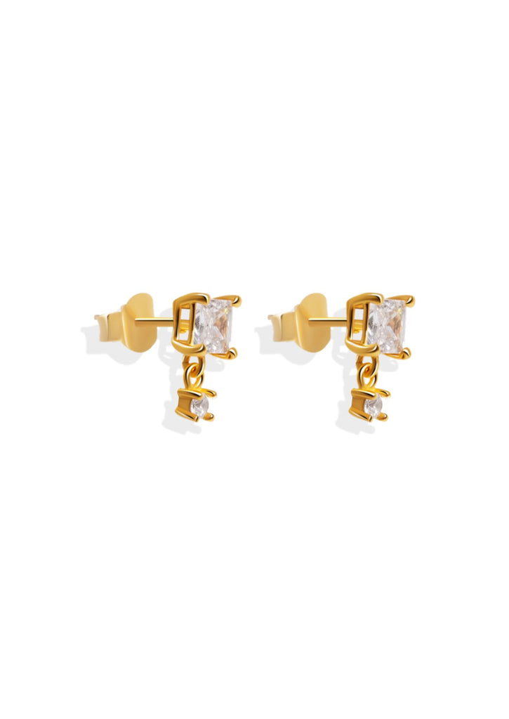 The Flare Gold Vermeil Drop Earrings - Molten Store