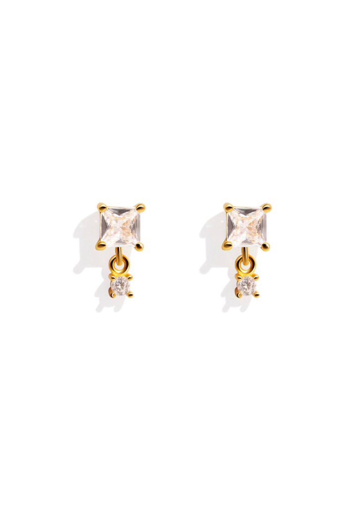 The Flare Gold Vermeil Drop Earrings - Molten Store