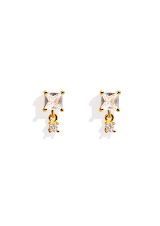 The Flare Gold Vermeil Drop Earrings - Molten Store