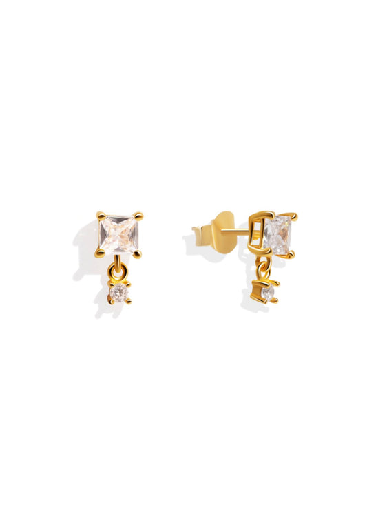 The Flare Gold Vermeil Drop Earrings - Molten Store