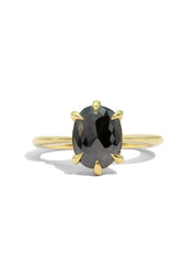 The Florence Ring with 1.97ct Oval Black Diamond - Molten Store