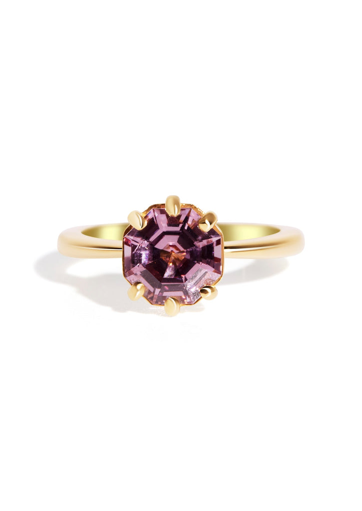 The Florence Ring with 2.26ct Octagon Plum Spinel - Molten Store