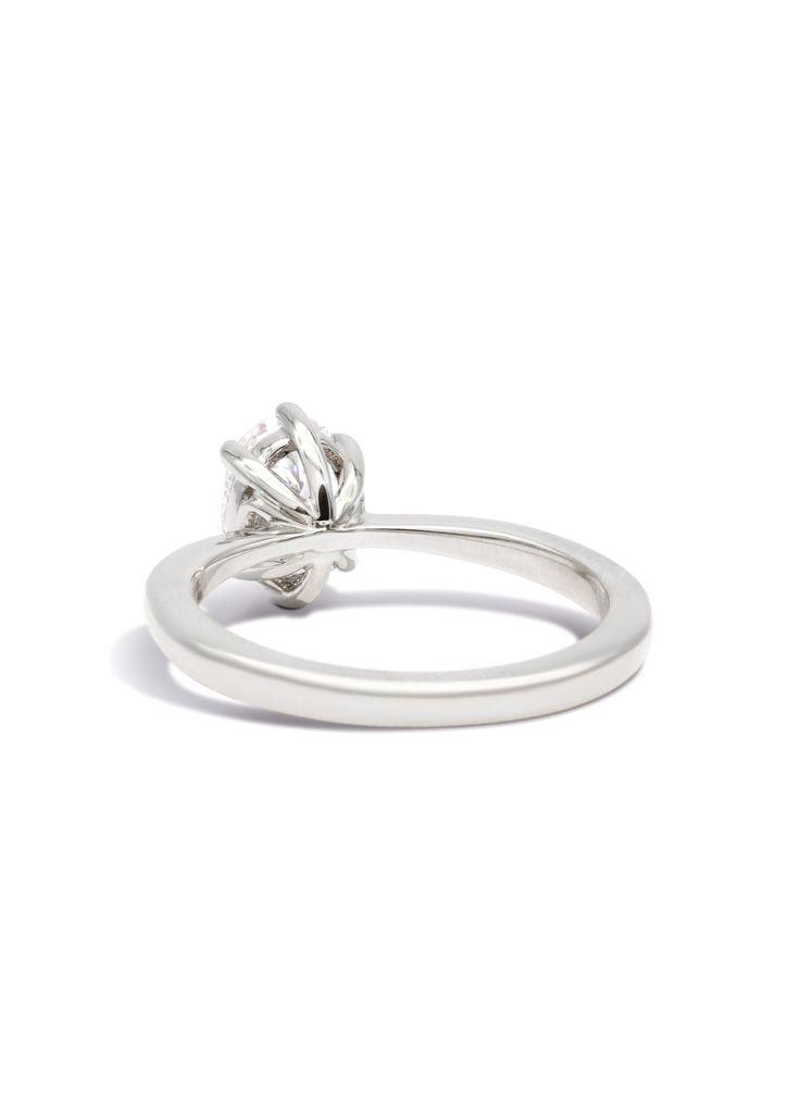 The Florence White Gold Ring Setting - Molten Store