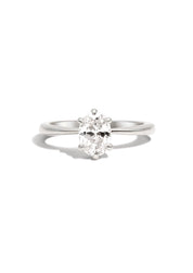 The Florence White Gold Ring Setting - Molten Store