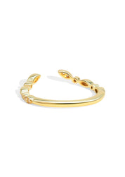 The Garland 18ct Yellow Gold Cultured Diamond Band - Molten Store