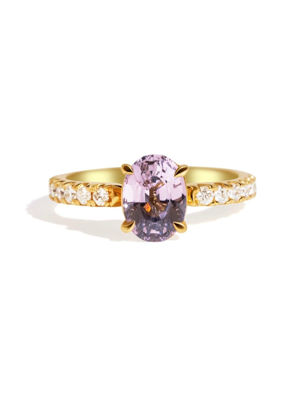 The Genevieve Ring with 1.33ct Oval Spinel - Molten Store