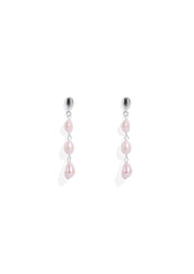 The Gleam Pearl Silver Drop Earrings - Molten Store