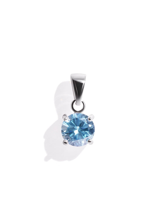 The Grande Fête Aquamarine Silver Pendant - Molten Store