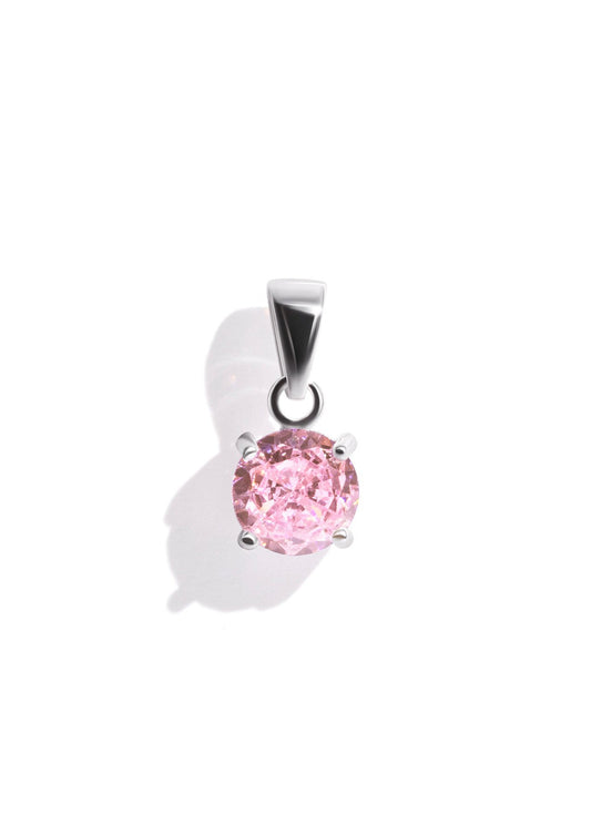 The Grande Fête Pink Tourmaline Silver Pendant - Molten Store