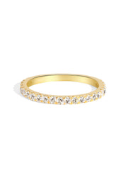 The Halo Yellow Gold Diamond Band - Molten Store