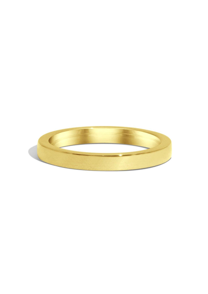 The Helm 9ct Yellow Gold Band - Molten Store