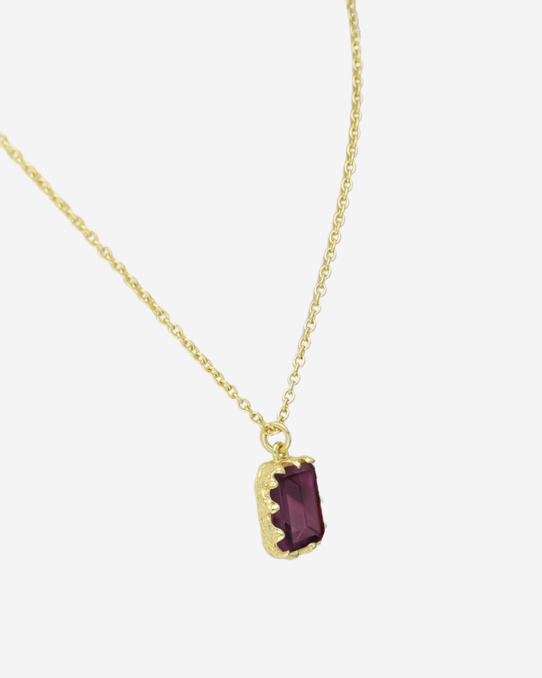 The Hera Rhodolite 18ct Gold Vermeil Necklace - Molten Store