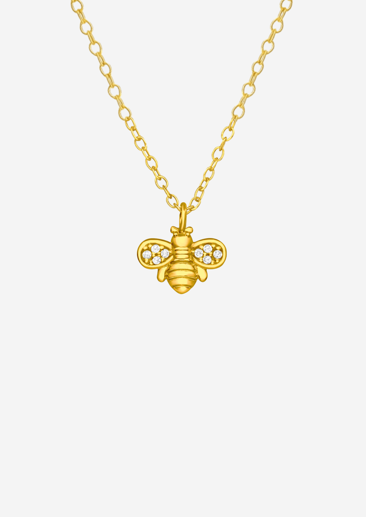 The Honey Bee 14ct Gold Vermeil Pendant Necklace - Molten Store