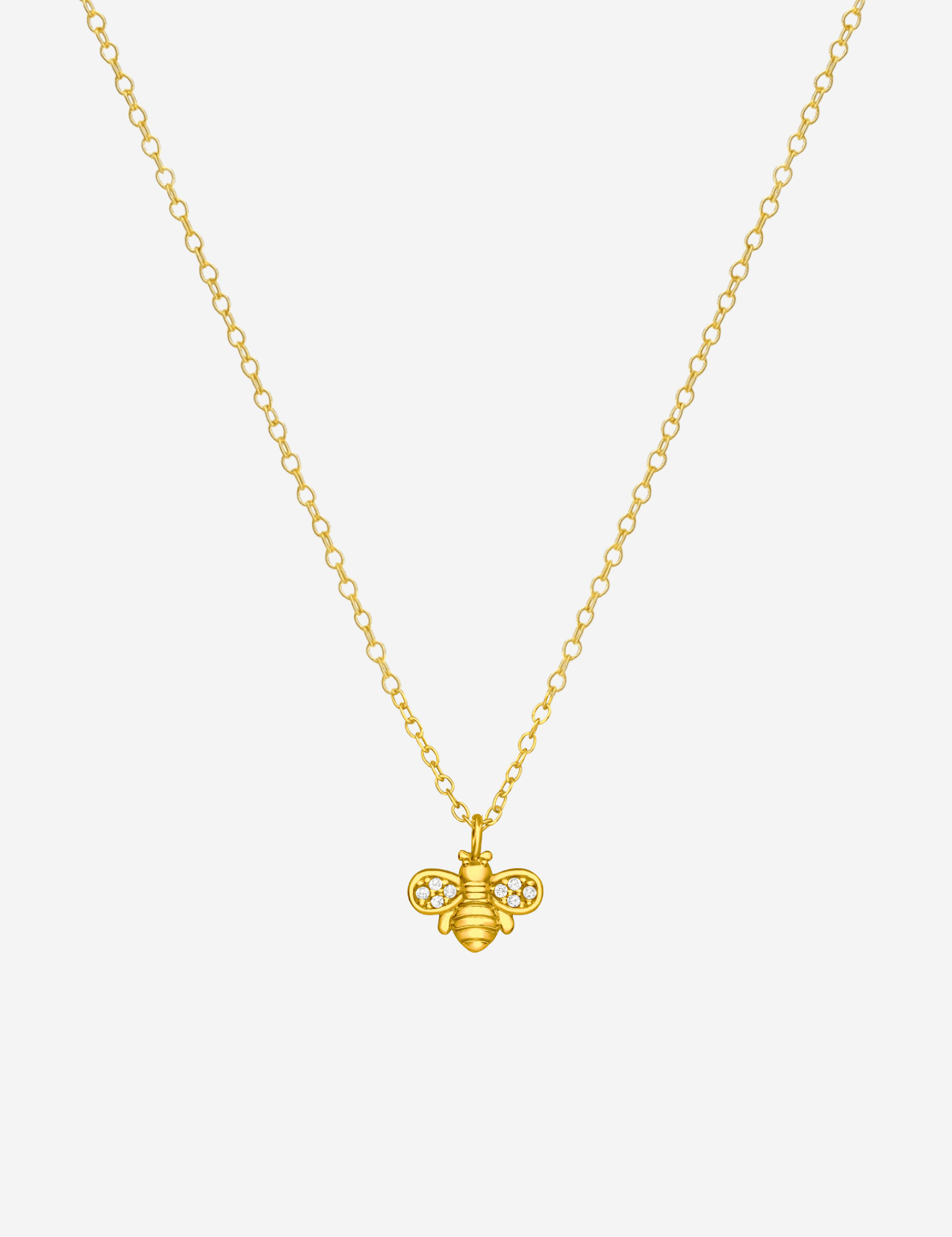 The Honey Bee 14ct Gold Vermeil Pendant Necklace - Molten Store