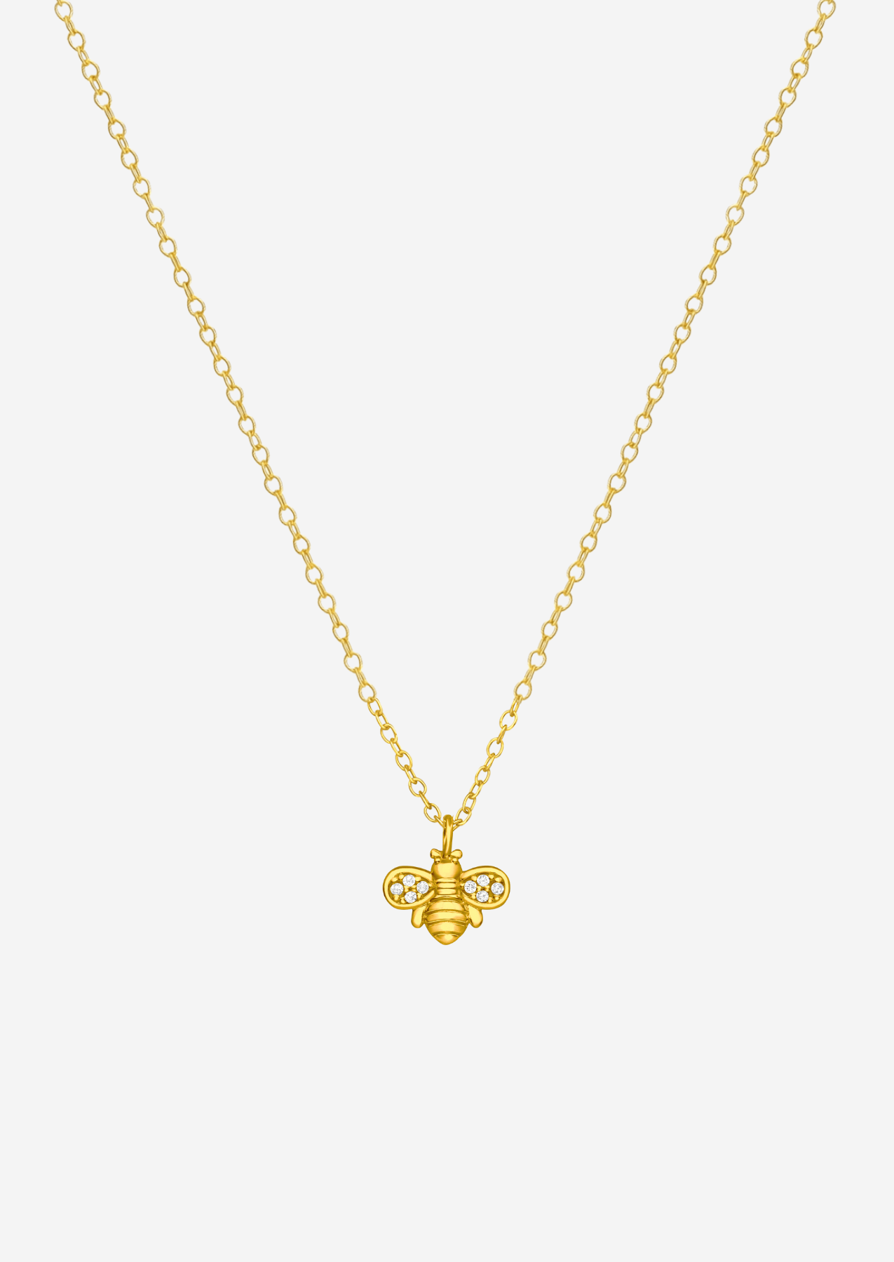 The Honey Bee 14ct Gold Vermeil Pendant Necklace - Molten Store