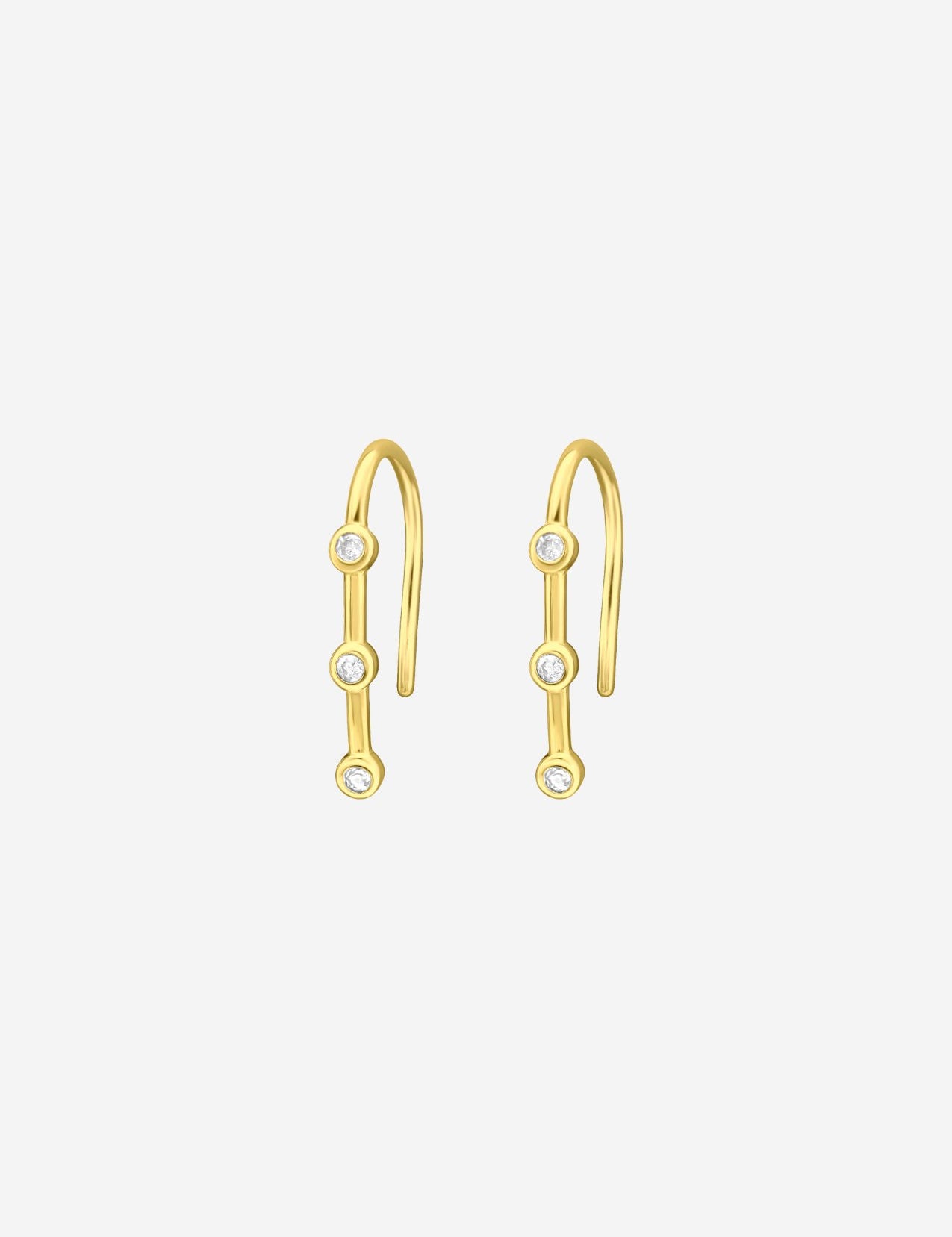 The Icicle 14ct Gold Vermeil Hook Earrings - Molten Store