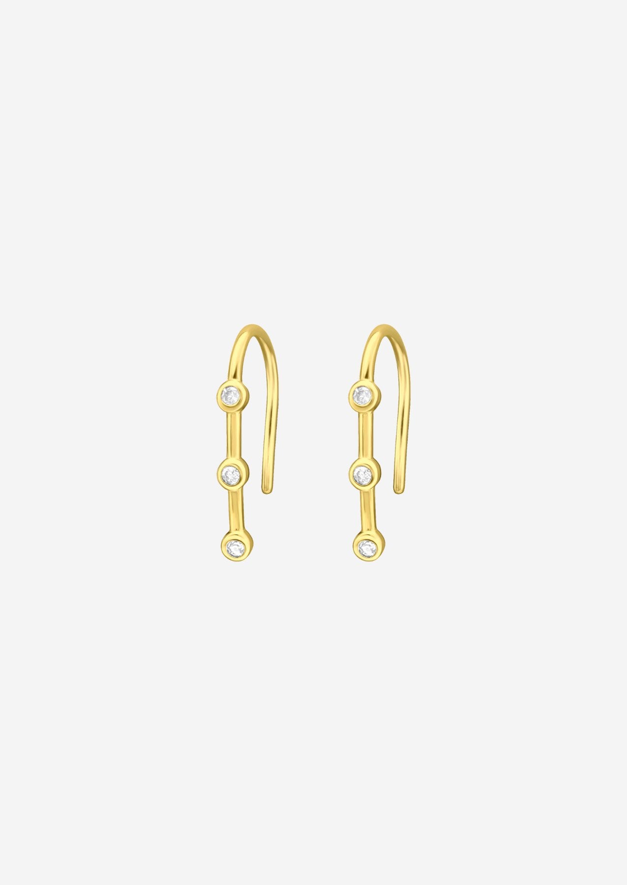 The Icicle 14ct Gold Vermeil Hook Earrings - Molten Store