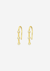 The Icicle 14ct Gold Vermeil Hook Earrings - Molten Store