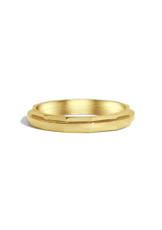 The Illumine 18ct Yellow Gold Band - Molten Store