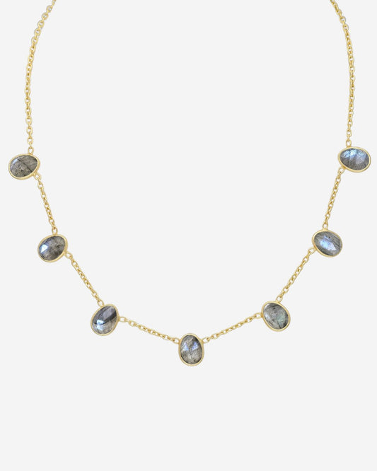 The Incanto Labradorite 18ct Gold Vermeil Necklace - Molten Store