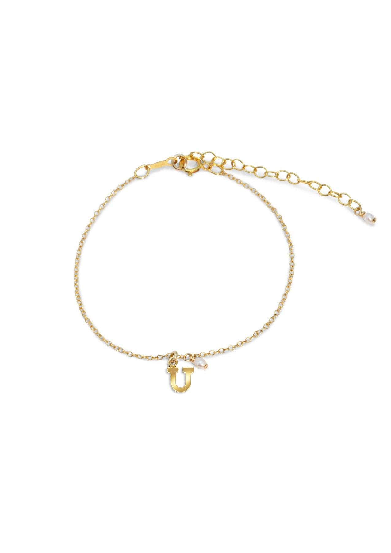 The Initial 14ct Gold Filled Charm Bracelet - Molten Store