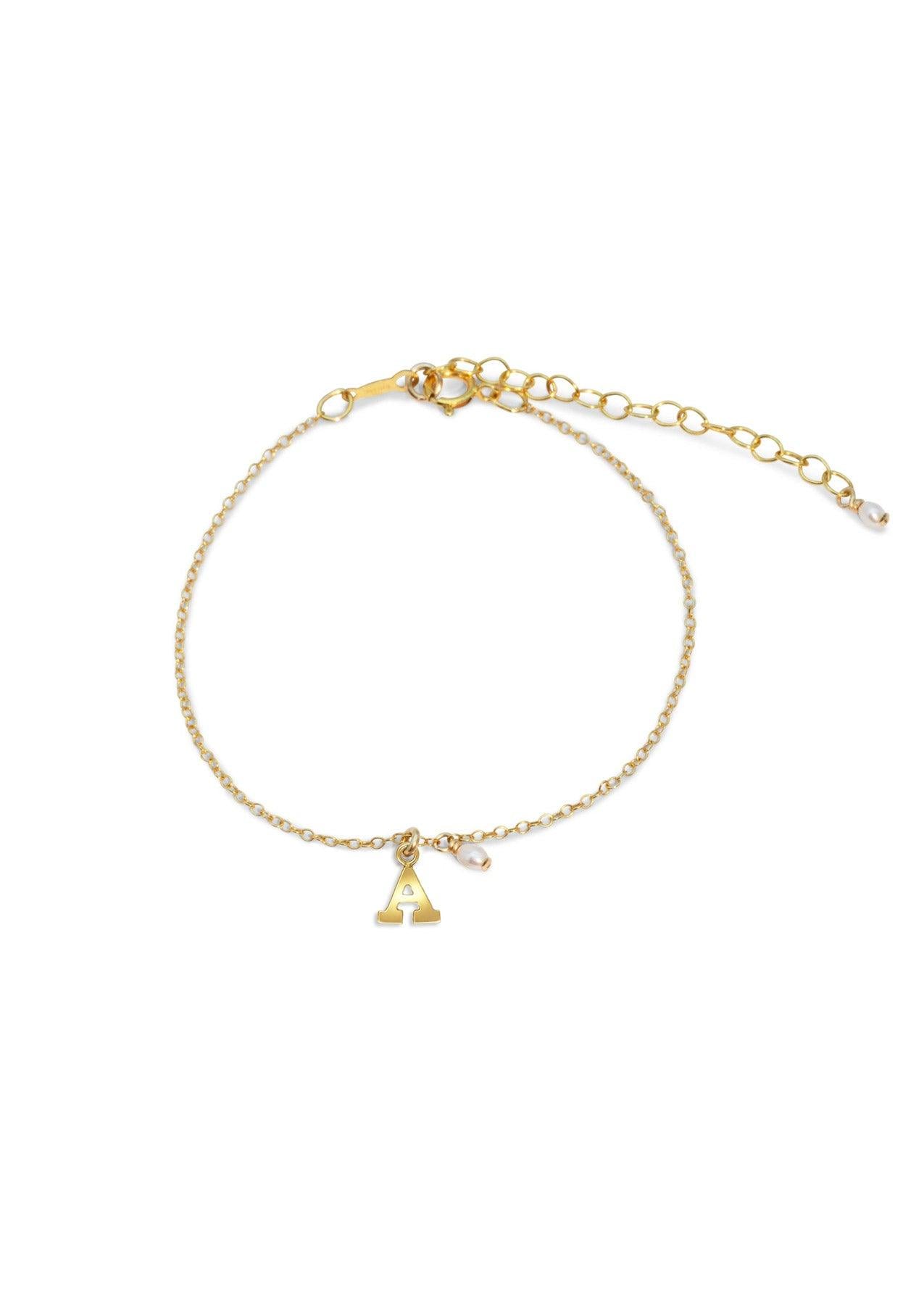 The Initial 14ct Gold Filled Charm Bracelet - Molten Store