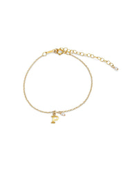 The Initial 14ct Gold Filled Charm Bracelet - Molten Store