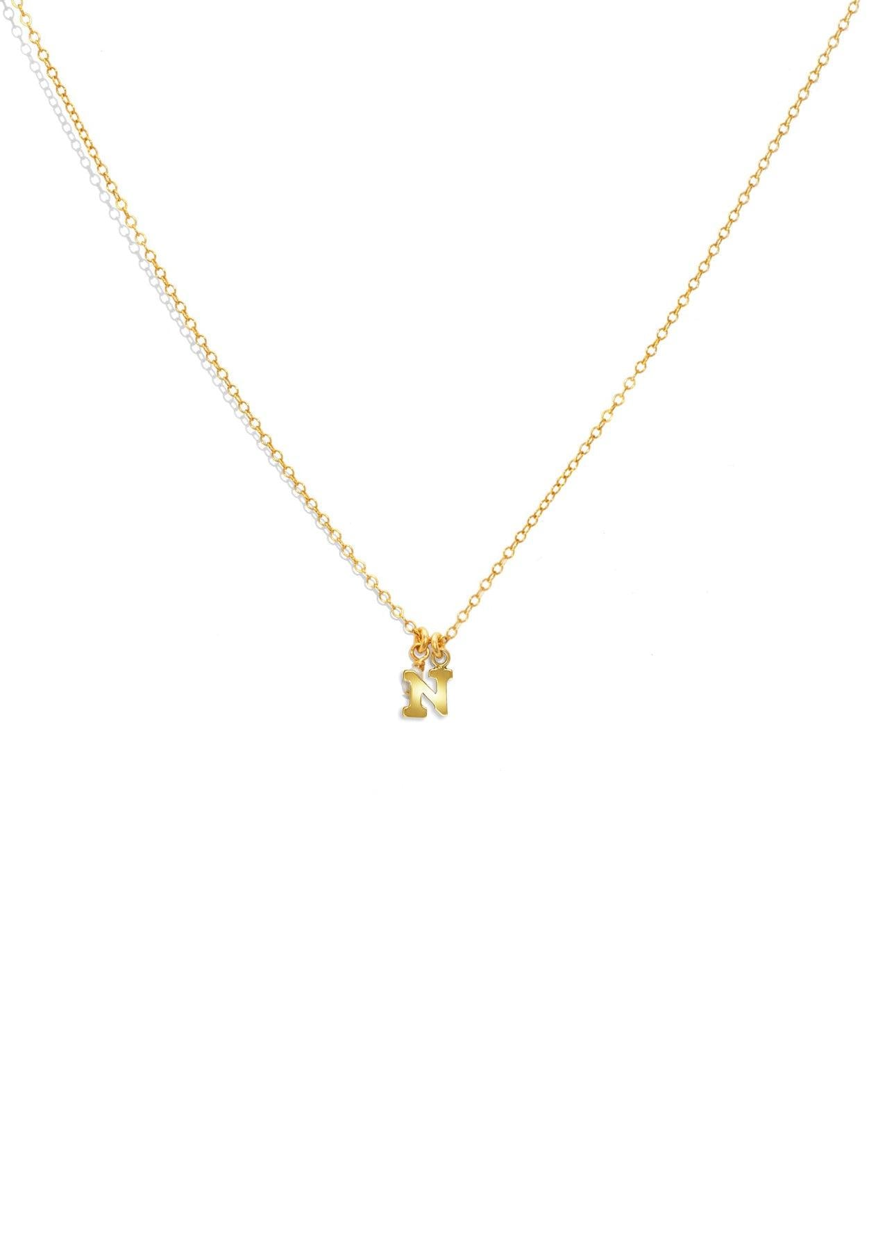 The Initial 14ct Gold Filled Charm Necklace - Molten Store