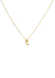 The Initial 14ct Gold Filled Charm Necklace - Molten Store