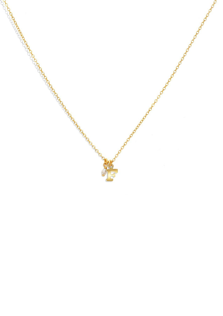 The Initial 14ct Gold Filled Charm Necklace - Molten Store