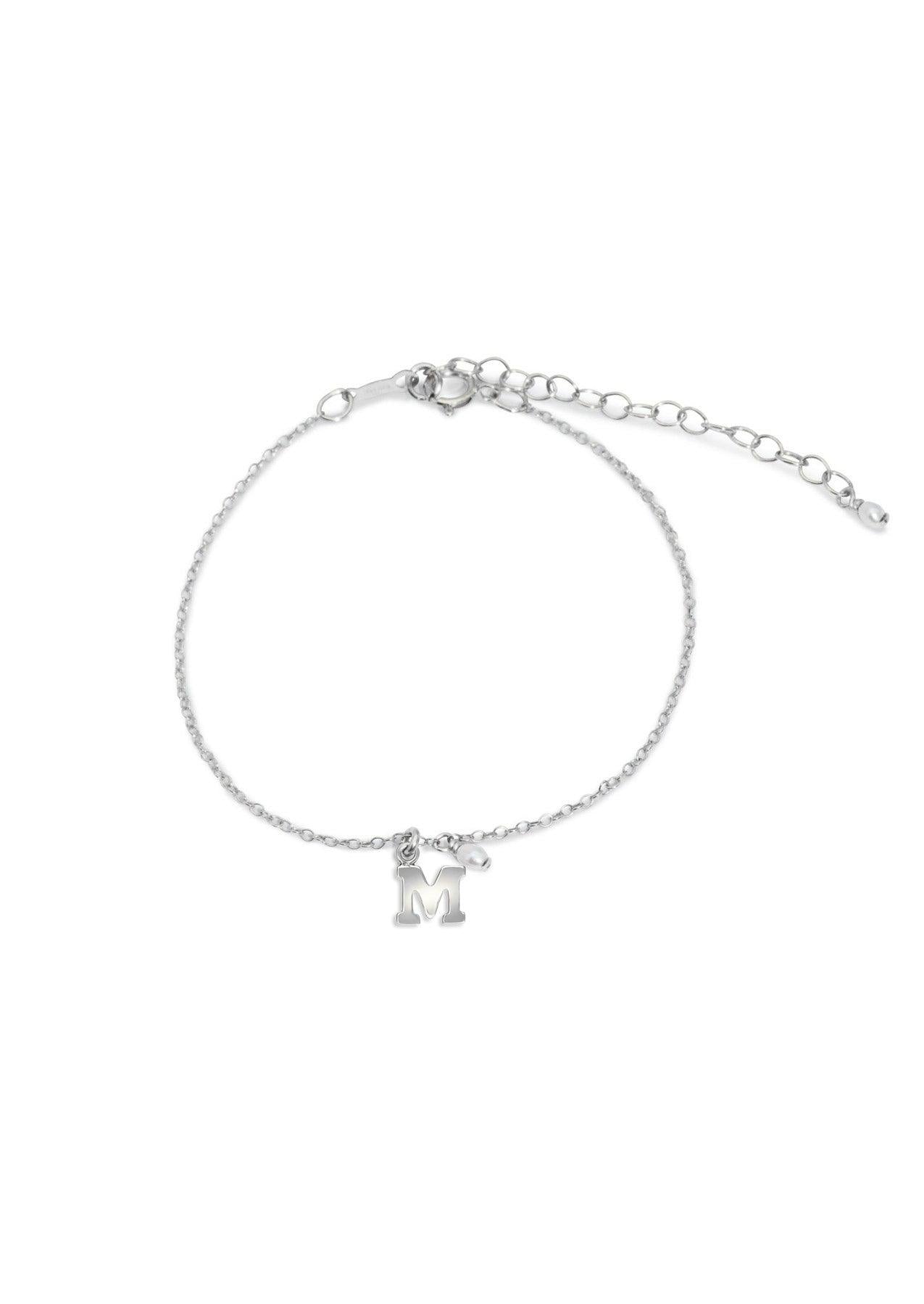 The Initial Silver Charm Bracelet - Molten Store