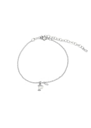 The Initial Silver Charm Bracelet - Molten Store