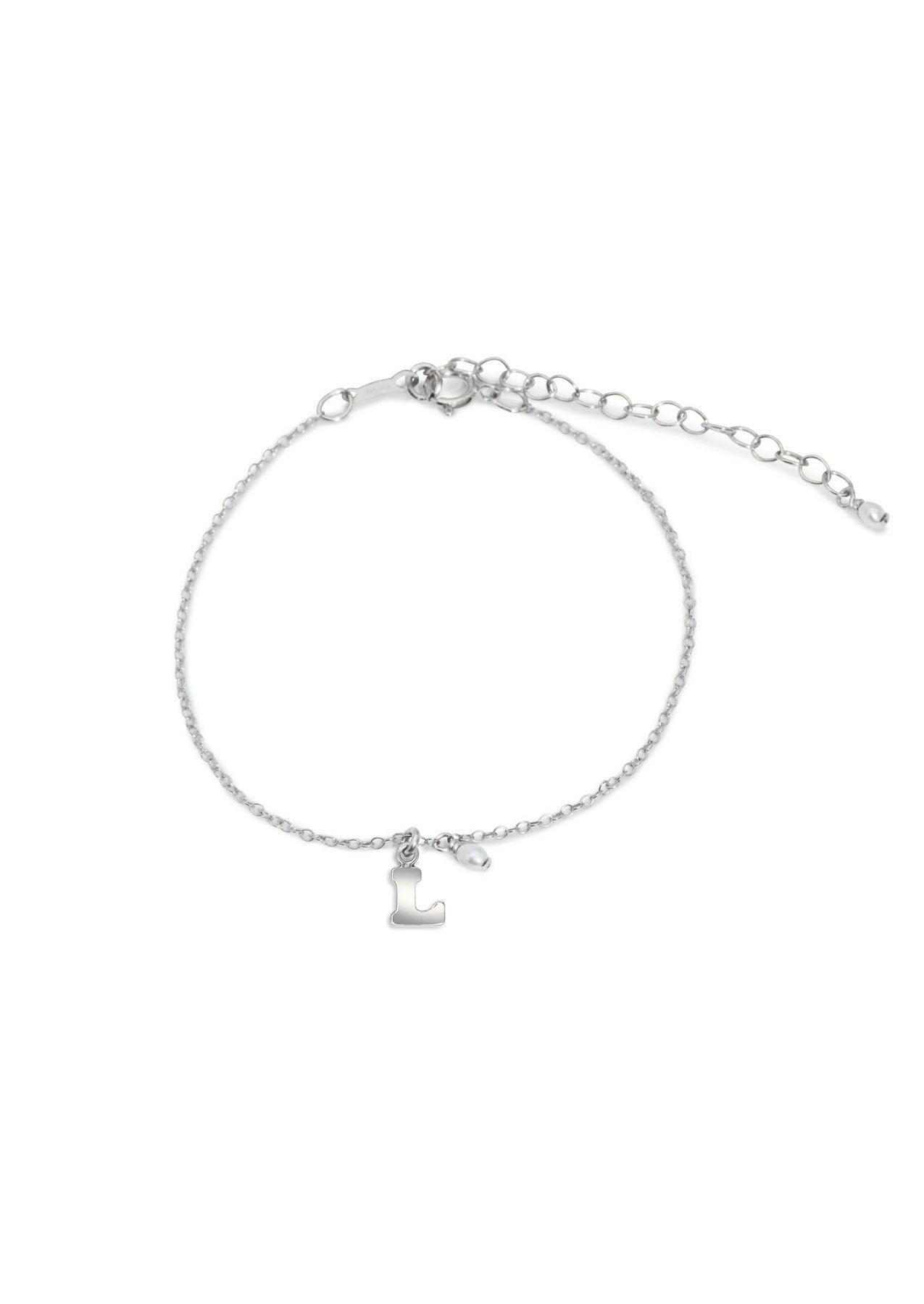 The Initial Silver Charm Bracelet - Molten Store