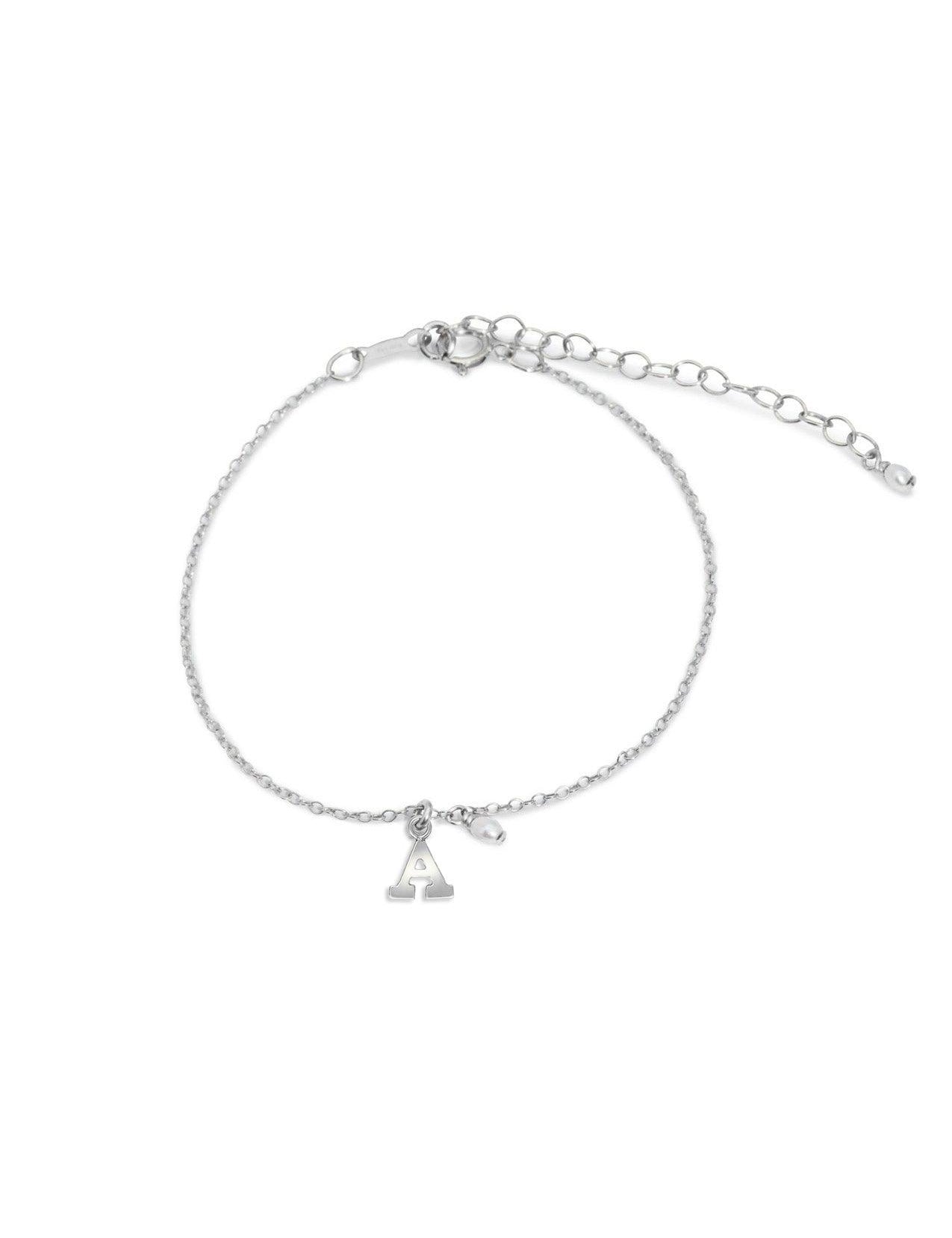 The Initial Silver Charm Bracelet - Molten Store