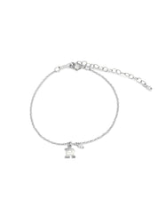 The Initial Silver Charm Bracelet - Molten Store