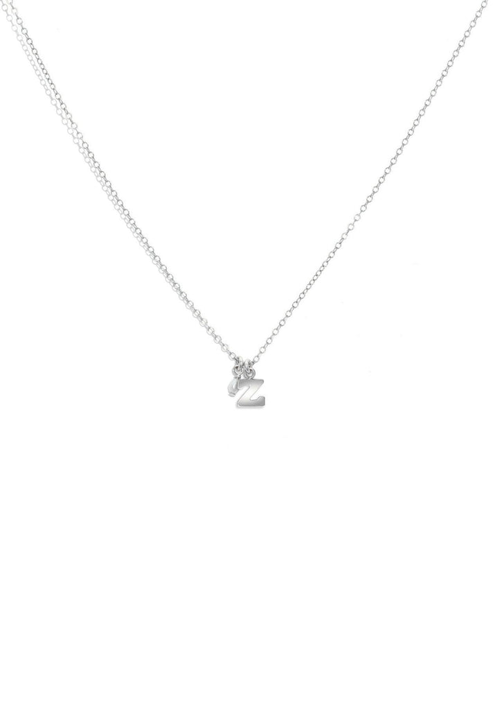 The Initial Silver Charm Necklace - Molten Store