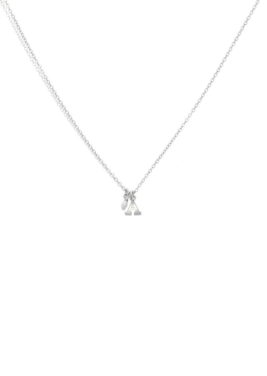 The Initial Silver Charm Necklace - Molten Store