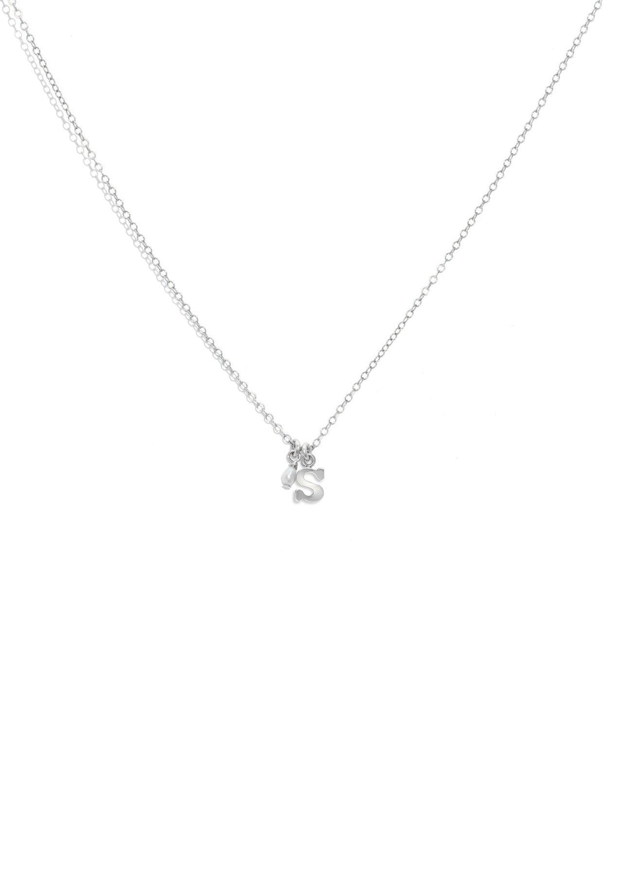 The Initial Silver Charm Necklace - Molten Store