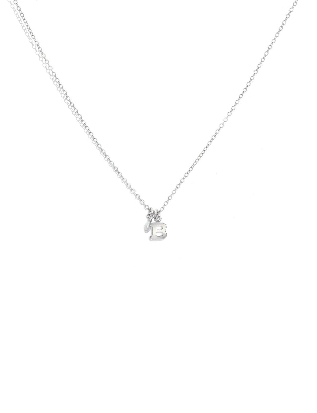 The Initial Silver Charm Necklace - Molten Store