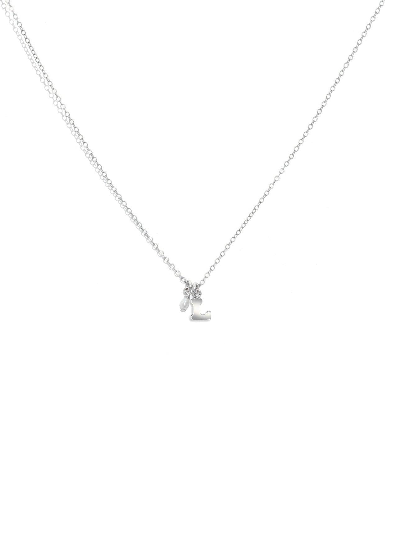 The Initial Silver Charm Necklace - Molten Store