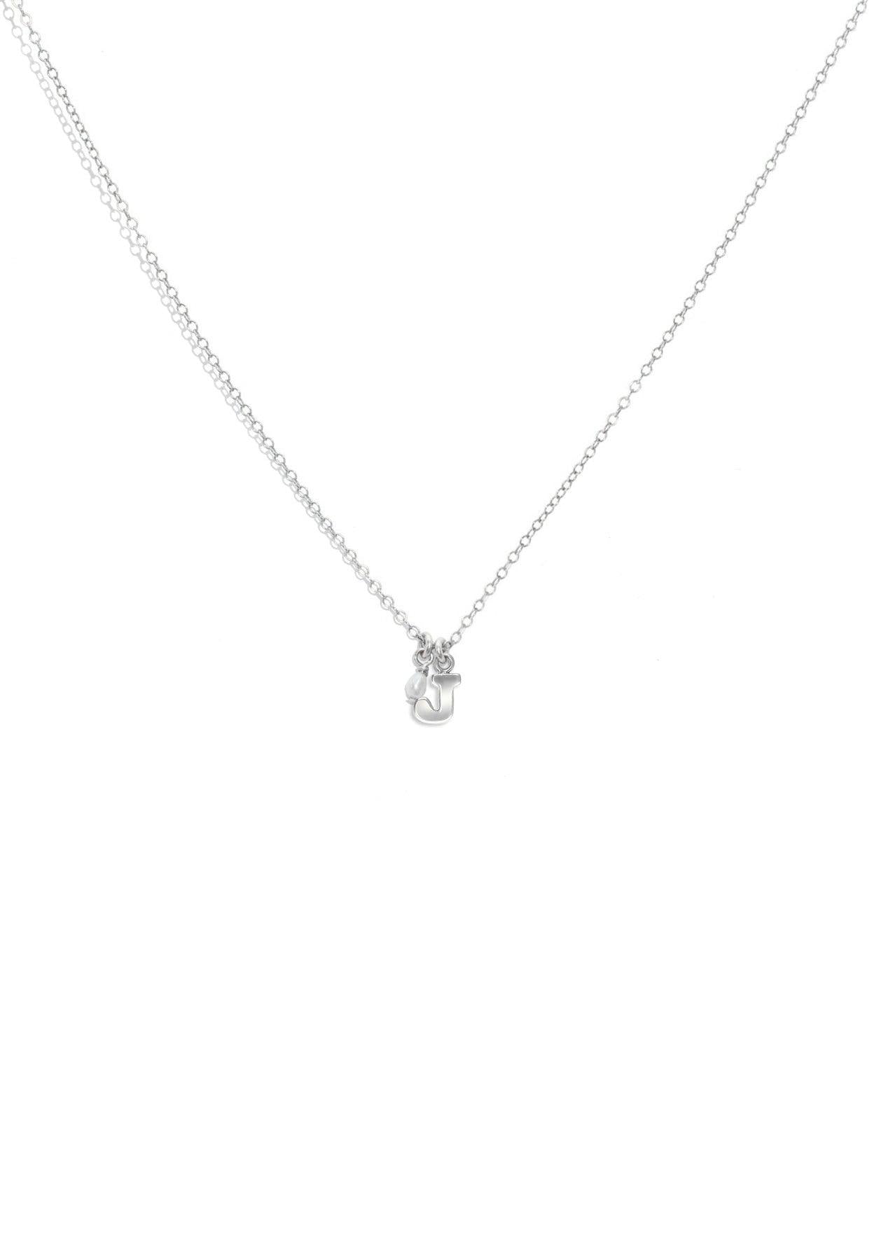 The Initial Silver Charm Necklace - Molten Store