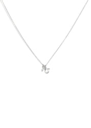 The Initial Silver Charm Necklace - Molten Store