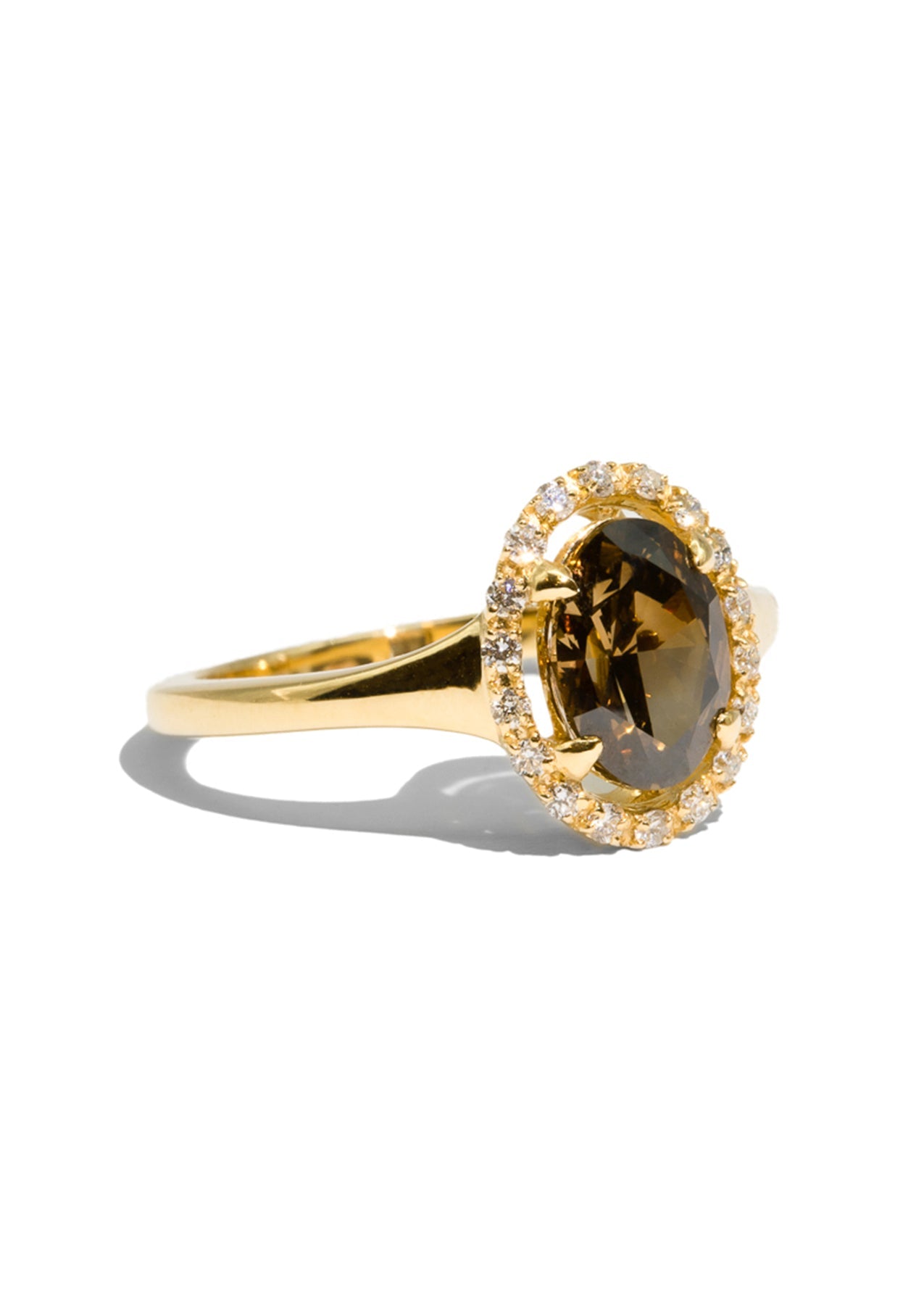 The Iris Ring with 1.58ct Cognac Diamond - Molten Store