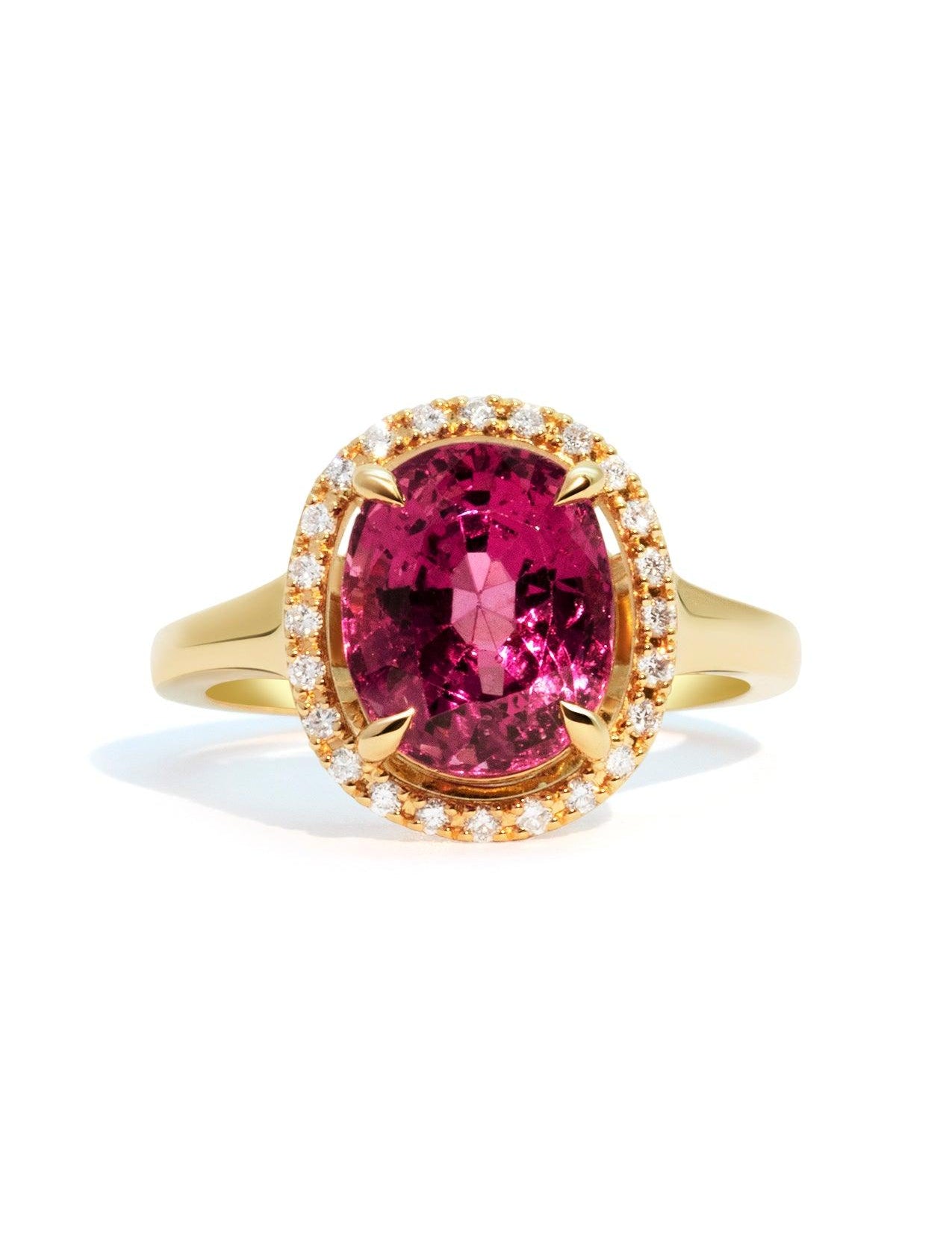 The Iris Ring with 4.4ct Oval Spinel - Molten Store