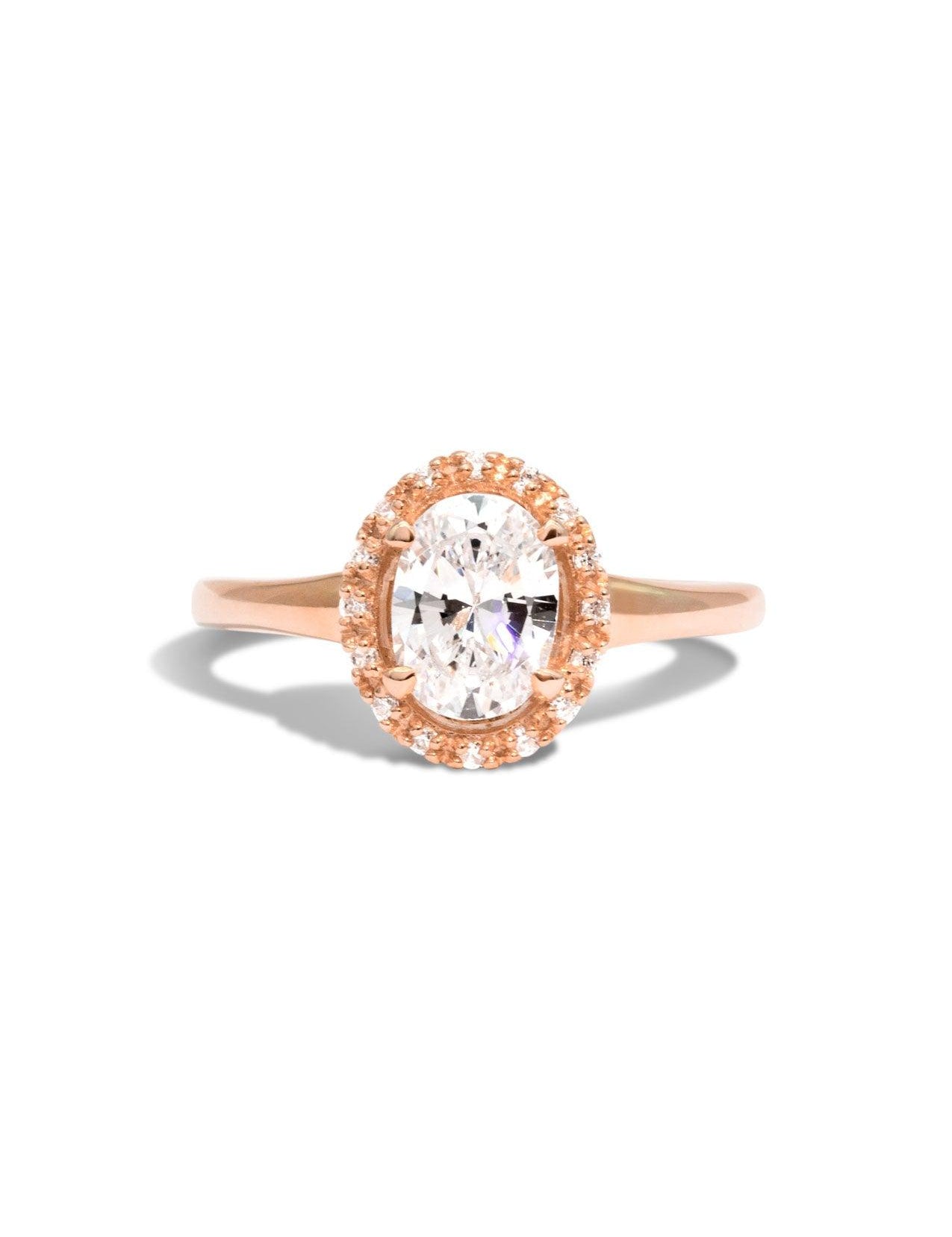 The Iris Rose Gold Ring Setting - Molten Store