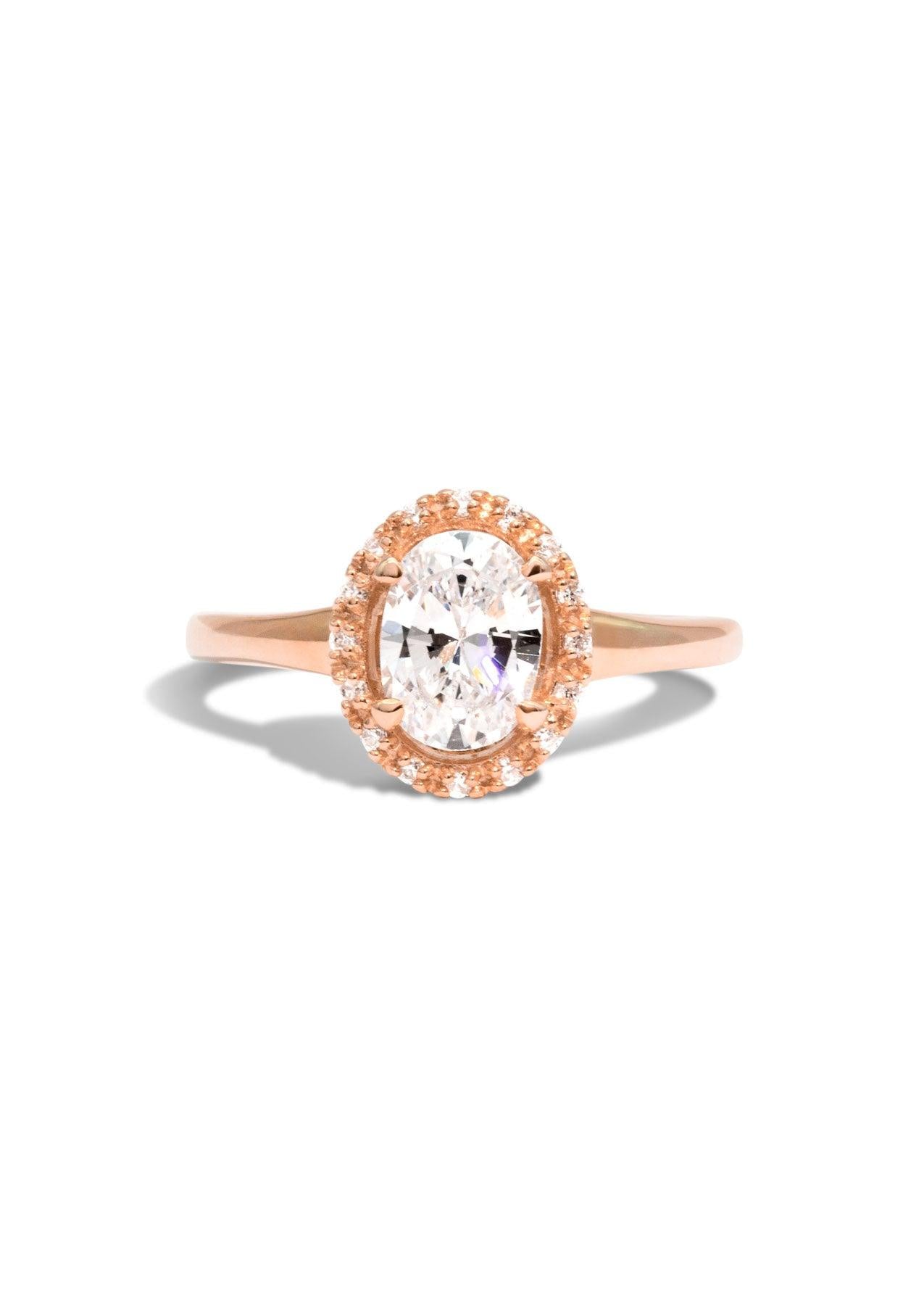 The Iris Rose Gold Ring Setting - Molten Store