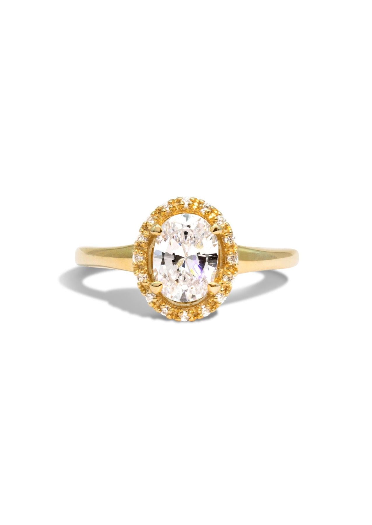 The Iris Yellow Gold Ring Setting - Molten Store