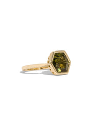 The Isabel Ring with 4.51ct Hexagon Tourmaline - Molten Store